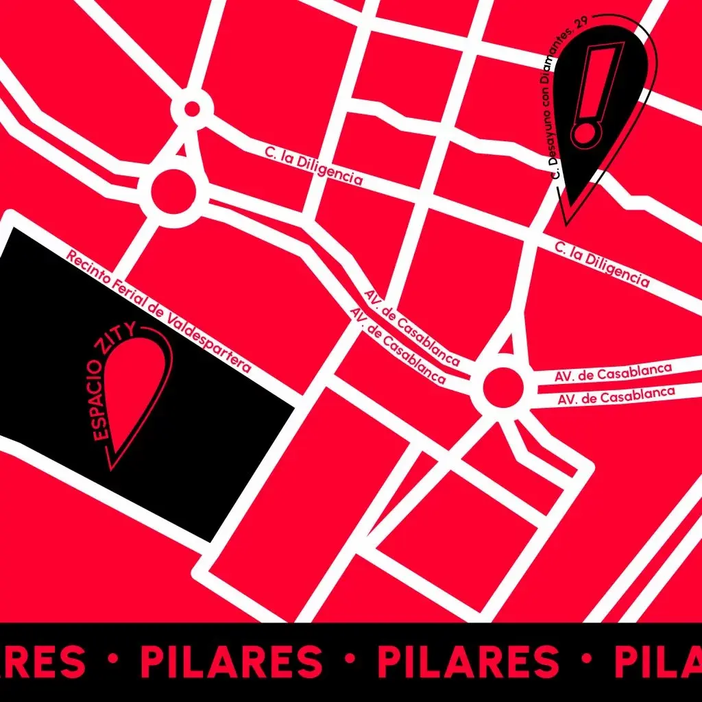 Mapa de las fiestas del pilar ubicación listo